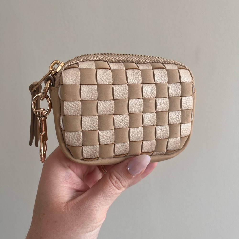 Universal Thread Woven Faux Leather Pouch